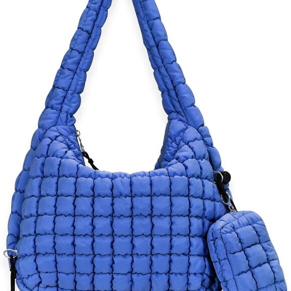 Stylish Quilted Carryall Crossbody Tote Bag - Perfect for Everyday Essentials - Picture 1 of 7